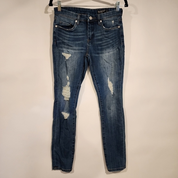 Blank NYC Skinny Classique Jeans Cropped Fit‎ Strech Denim Boho Jeans sz 27 - Picture 3 of 12